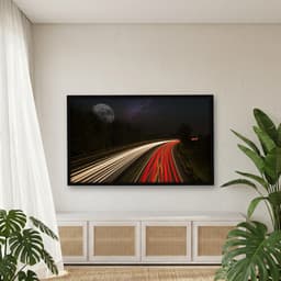 Quadro Decorativo Estrada Com Lua