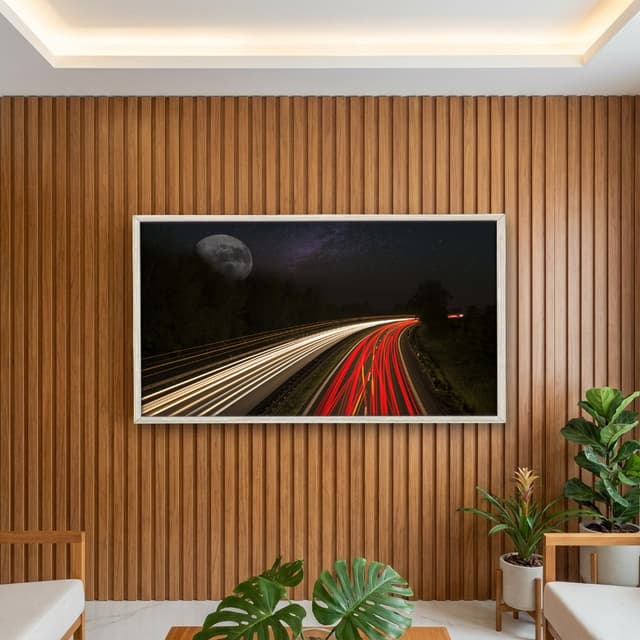 Quadro Decorativo Estrada Com Lua