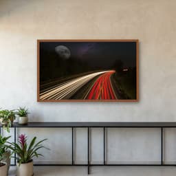 Quadro Decorativo Estrada Com Lua