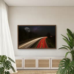Quadro Decorativo Estrada Com Lua