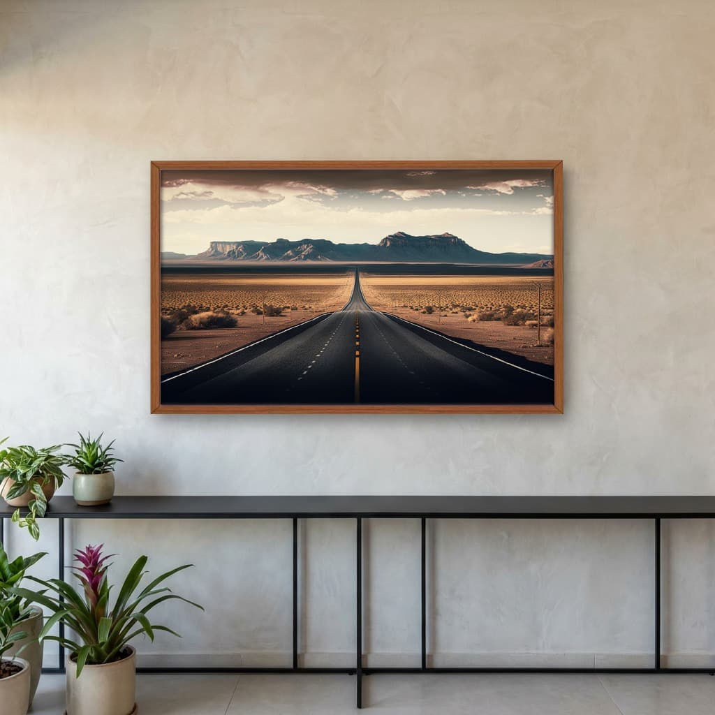 Quadro Decorativo Estrada Com Montanhas