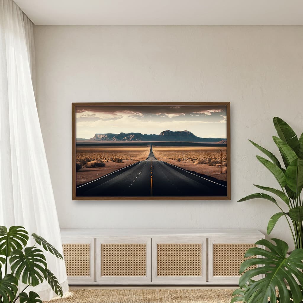 Quadro Decorativo Estrada Com Montanhas
