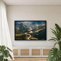 Quadro Decorativo Montanha Em Taiwan