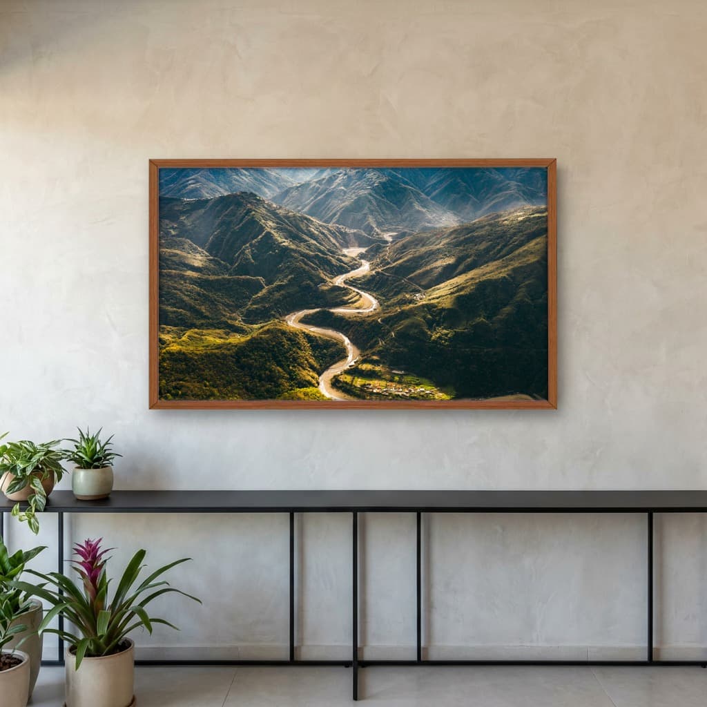 Quadro Decorativo Montanha Em Taiwan