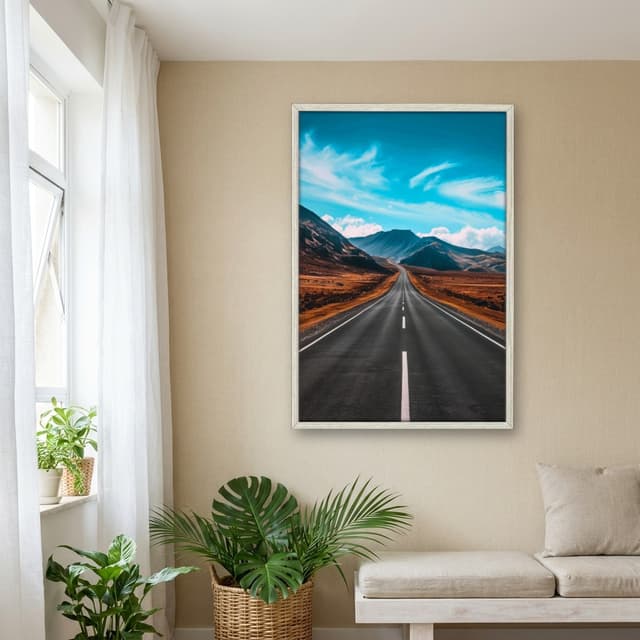 Quadro Decorativo Estrada Com Montanhas