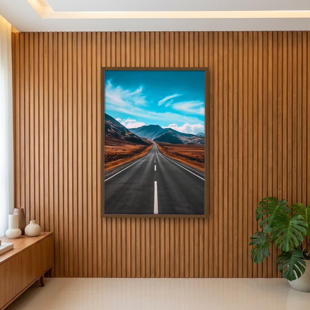 Quadro Decorativo Estrada Com Montanhas