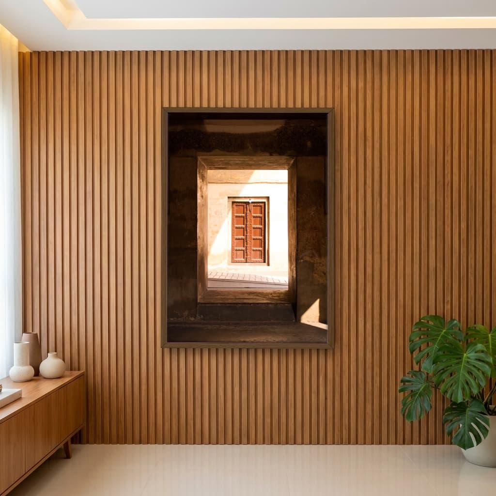 Quadro Decorativo Porta Marrom