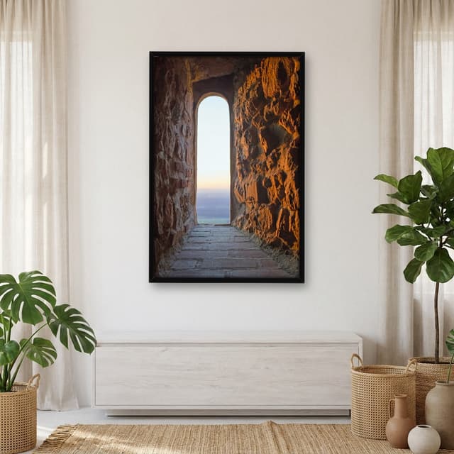 Quadro Decorativo Janela De Castelo