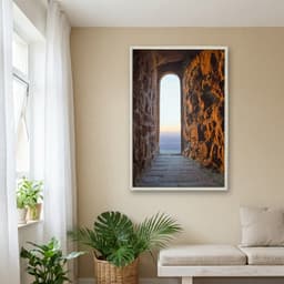 Quadro Decorativo Janela De Castelo
