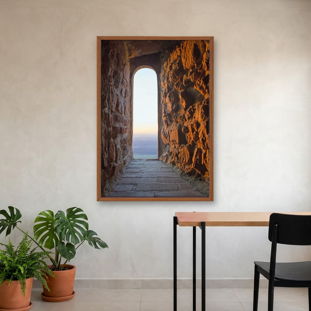 Quadro Decorativo Janela De Castelo