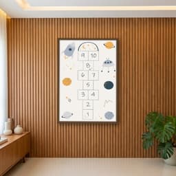 Quadro Decorativo Amarelinha