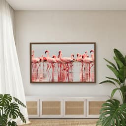 Quadro Decorativo Flamingos