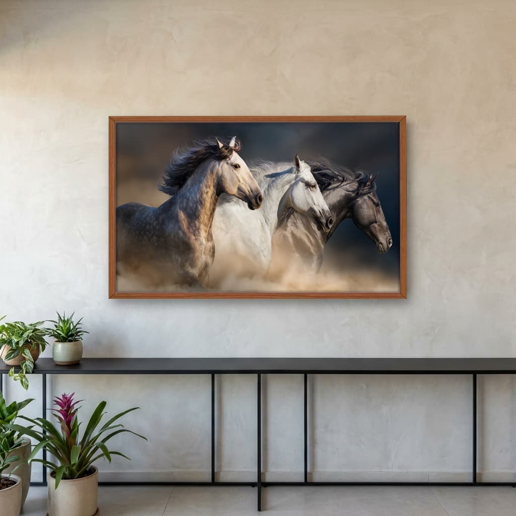 Quadro Decorativo Cavalos