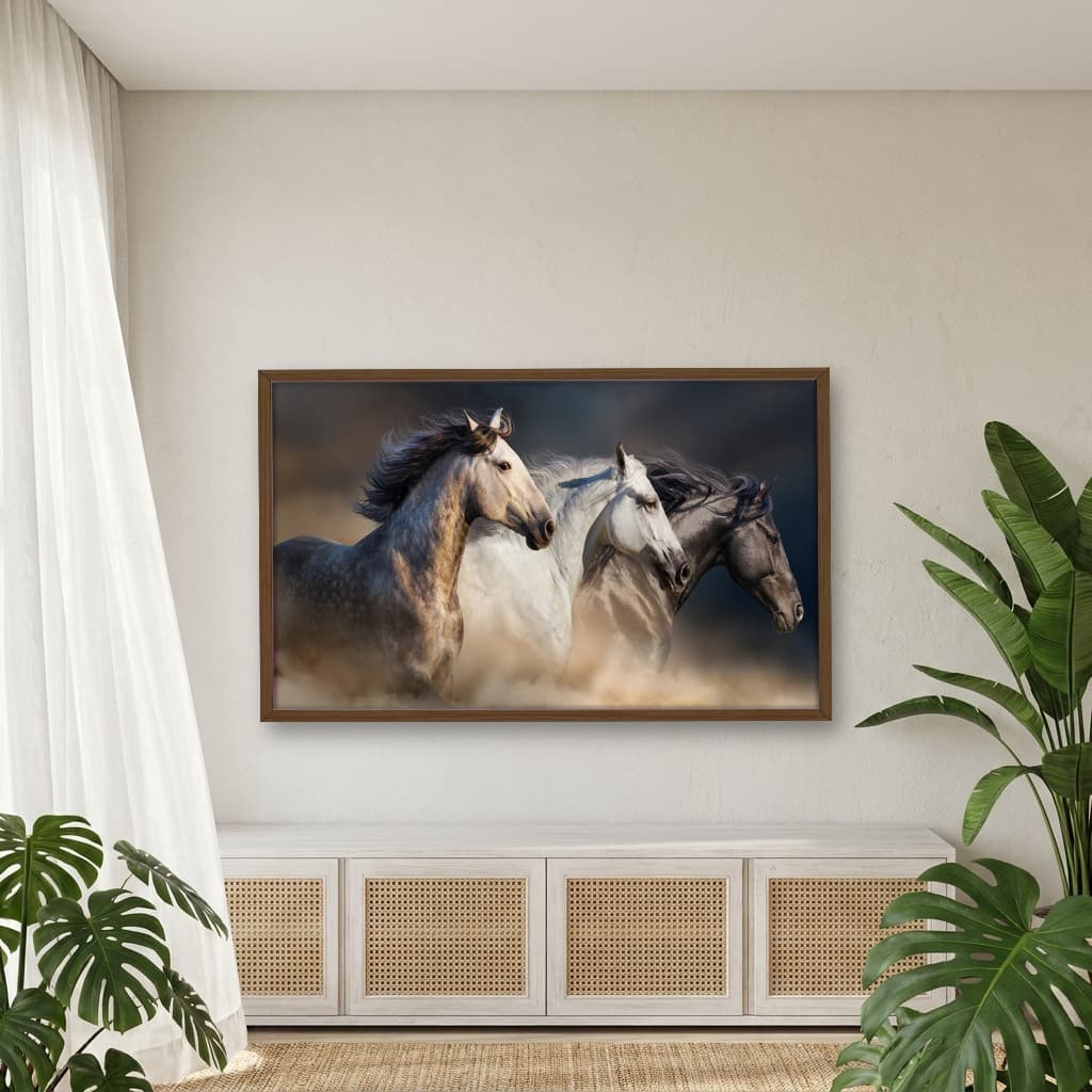 Quadro Decorativo Cavalos