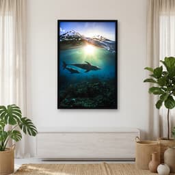 Quadro Decorativo Golfinhos