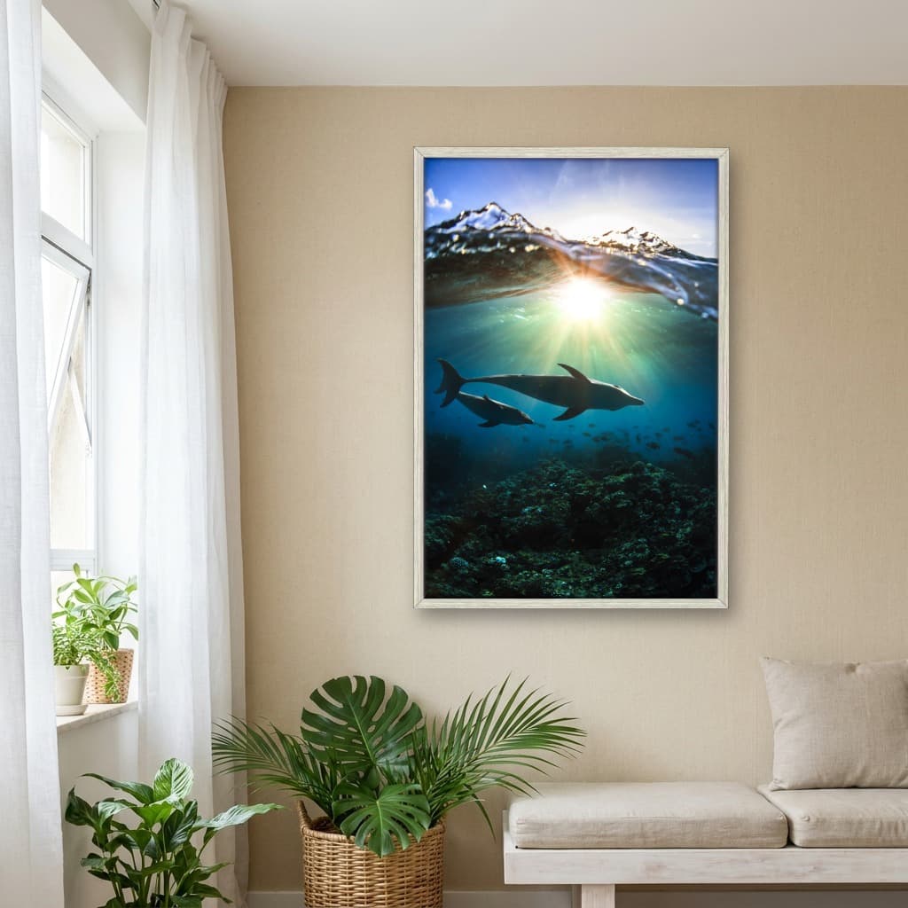Quadro Decorativo Golfinhos