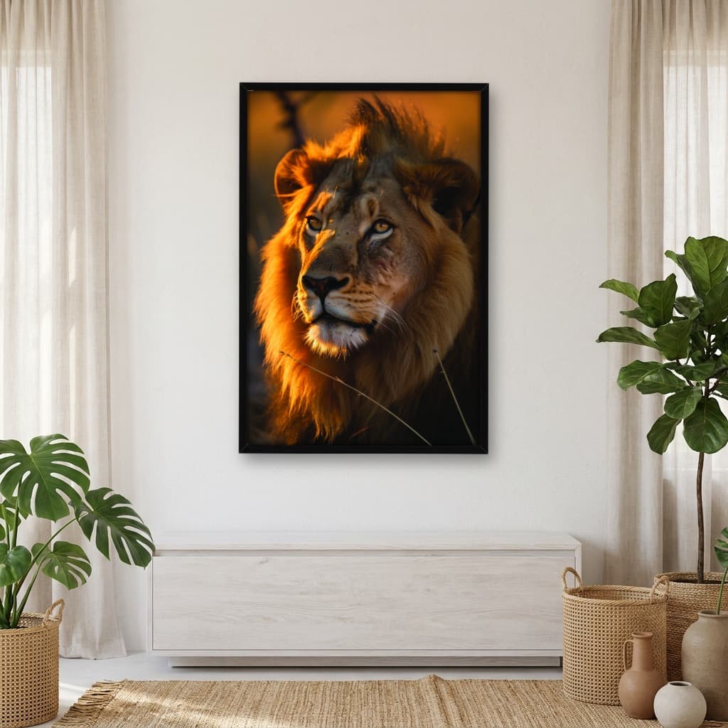 Quadro Decorativo Leão