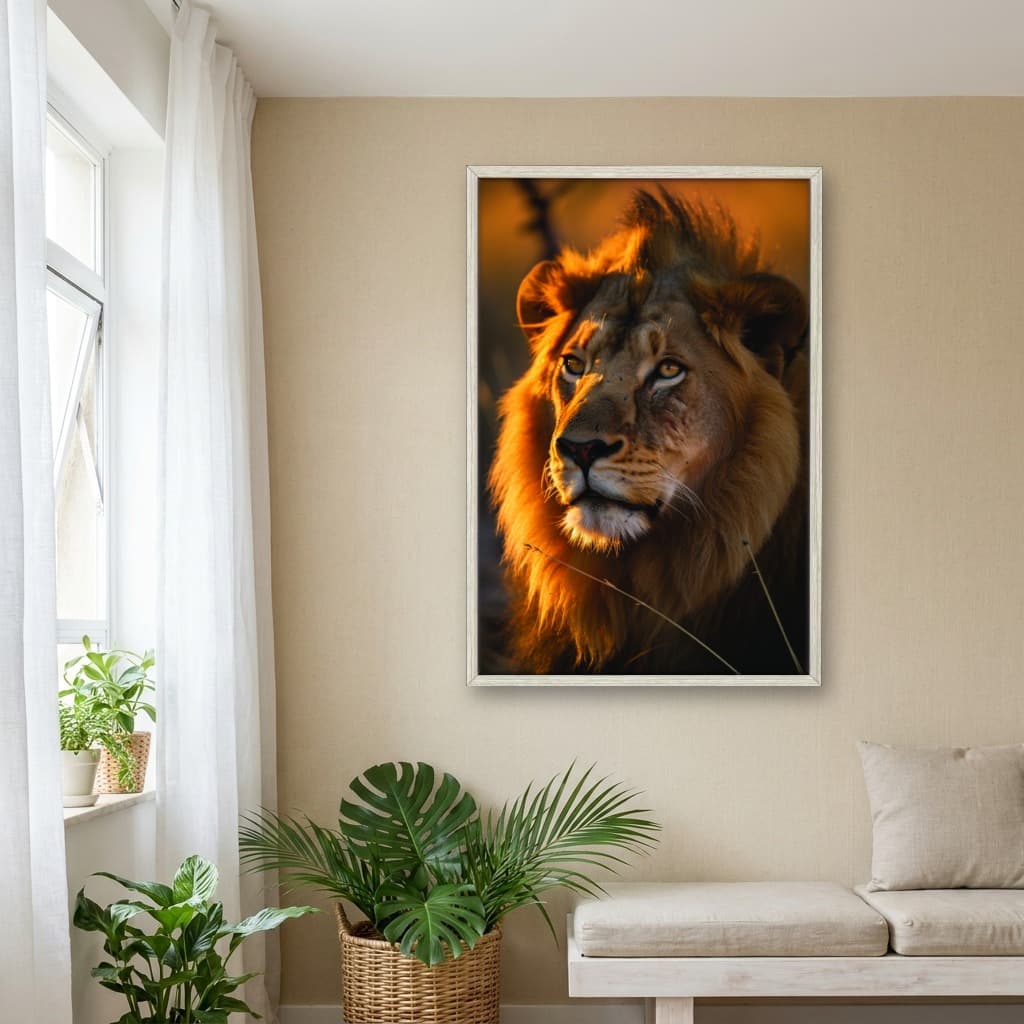 Quadro Decorativo Leão