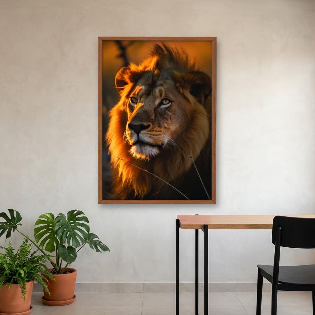 Quadro Decorativo Leão