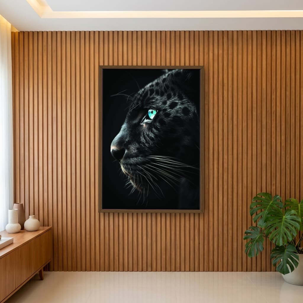 Quadro Decorativo Pantera Negra