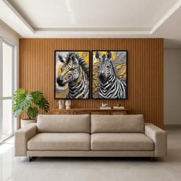 Kit Quadros Decorativos Zebra