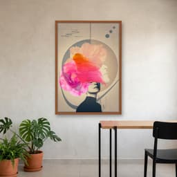 Quadro Decorativo Mulher Com Pintura No Rosto
