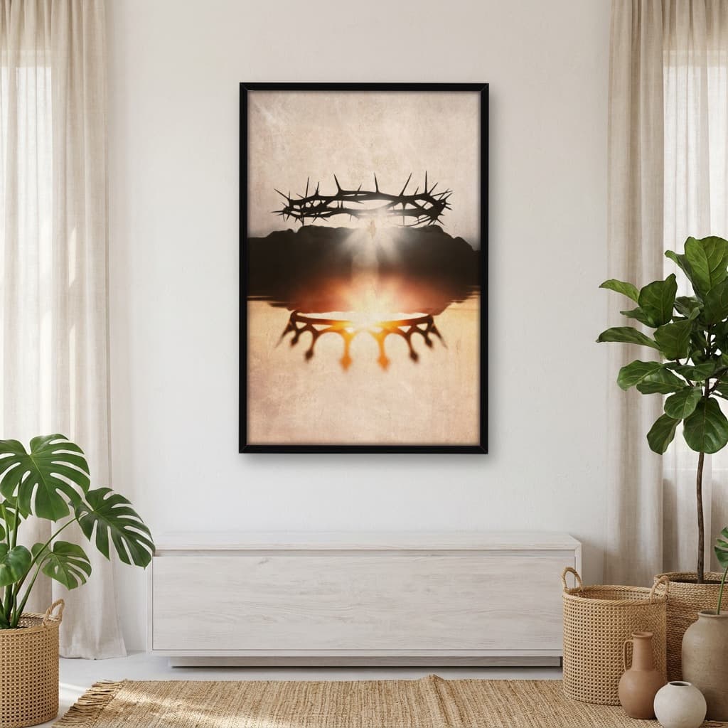Quadro Decorativo Coroa De Espinhos