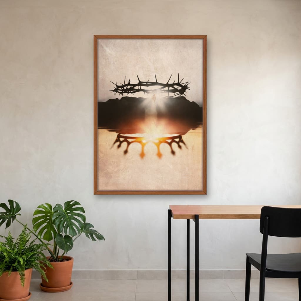 Quadro Decorativo Coroa De Espinhos
