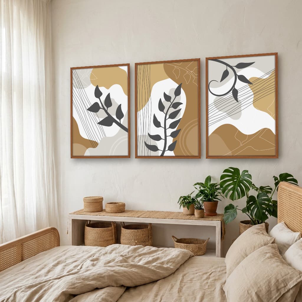 Kit Quadros Decorativos Boho