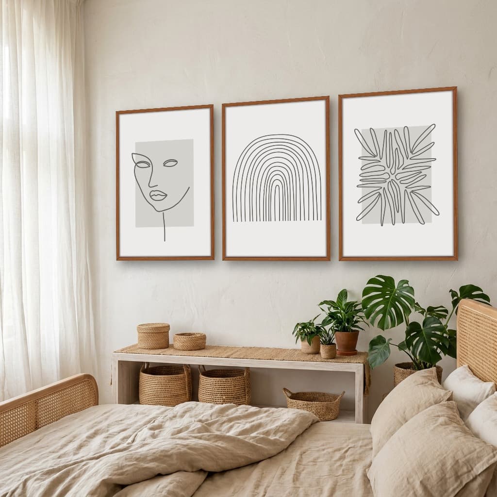 Kit Quadros Decorativos Minimalista