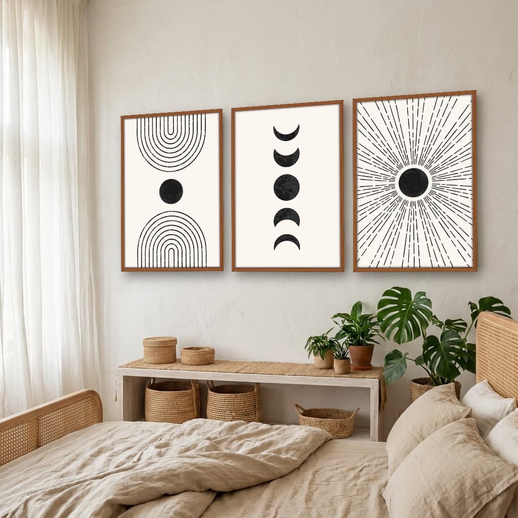 Kit Quadros Decorativos Boho