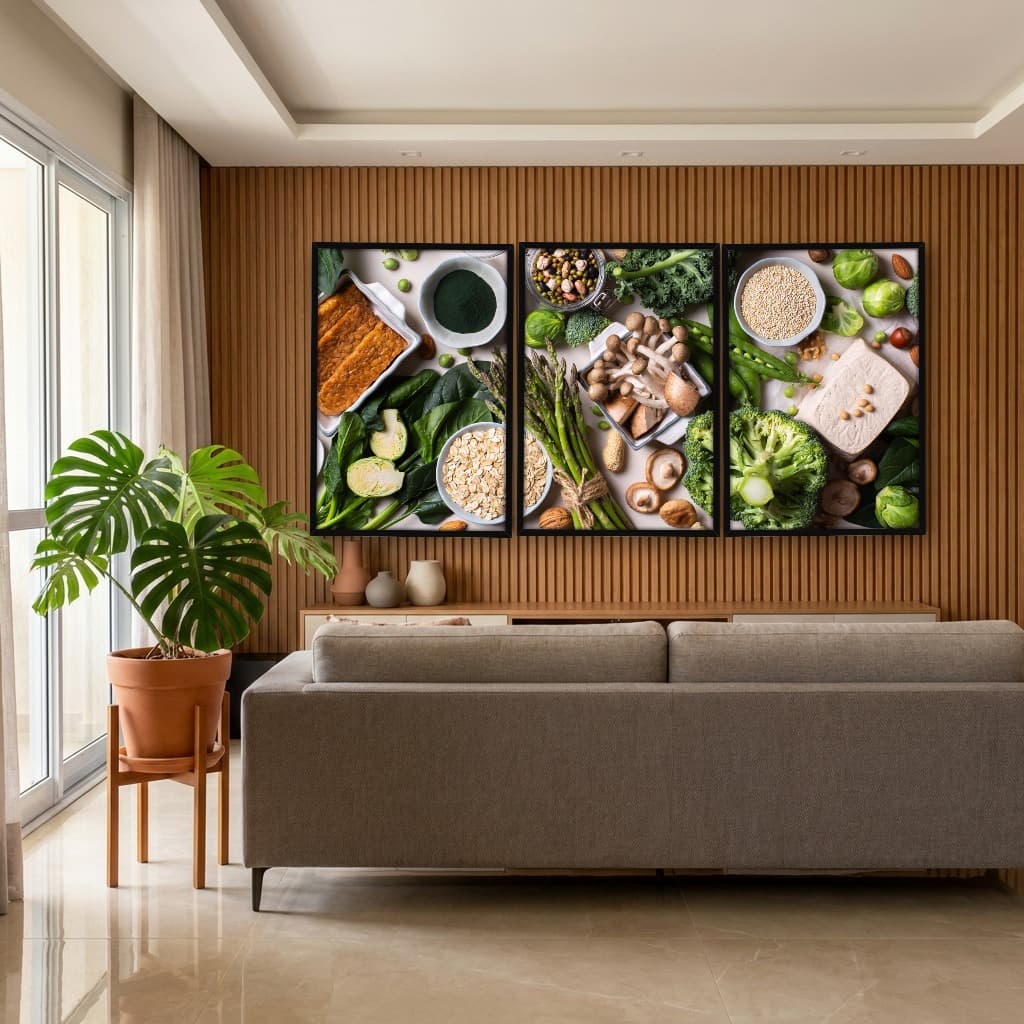 Kit Quadros Decorativos Verduras E Legumes