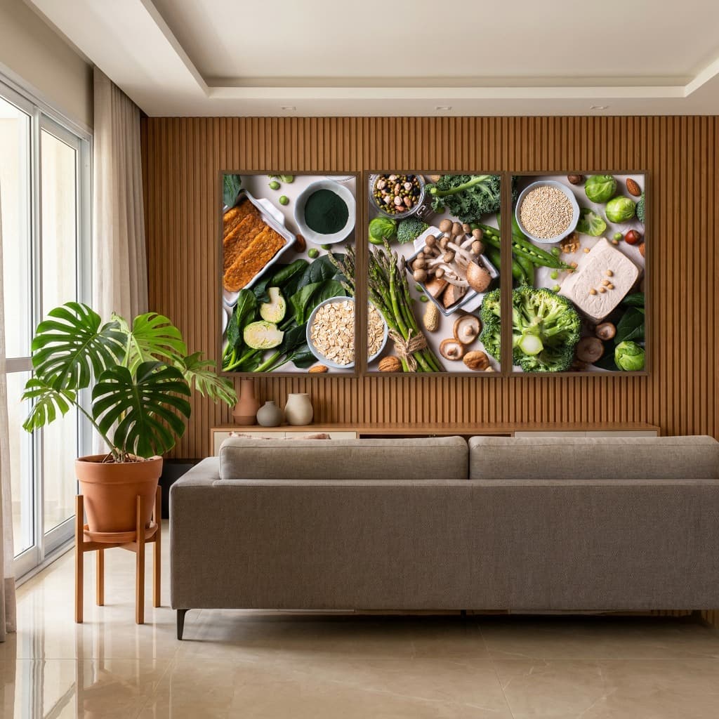 Kit Quadros Decorativos Verduras E Legumes