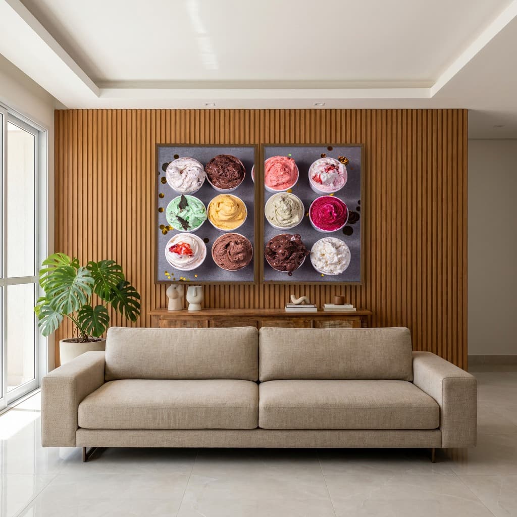 Kit Quadros Decorativos Sorvete