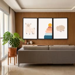 Kit Quadros Decorativos Ovelhas E Peças